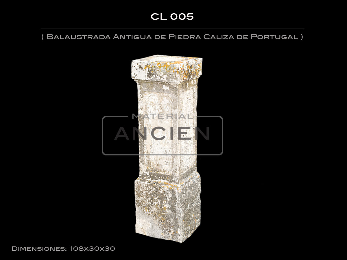 Balaustrada Antigua de Piedra Caliza de Portugal CL-005
