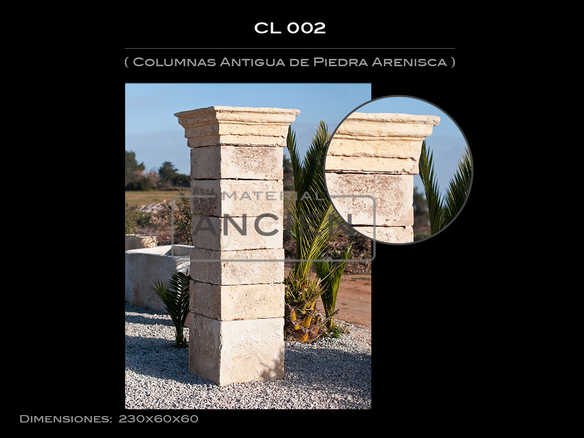 Columnas Antigua de Piedra Arenisca CL-002