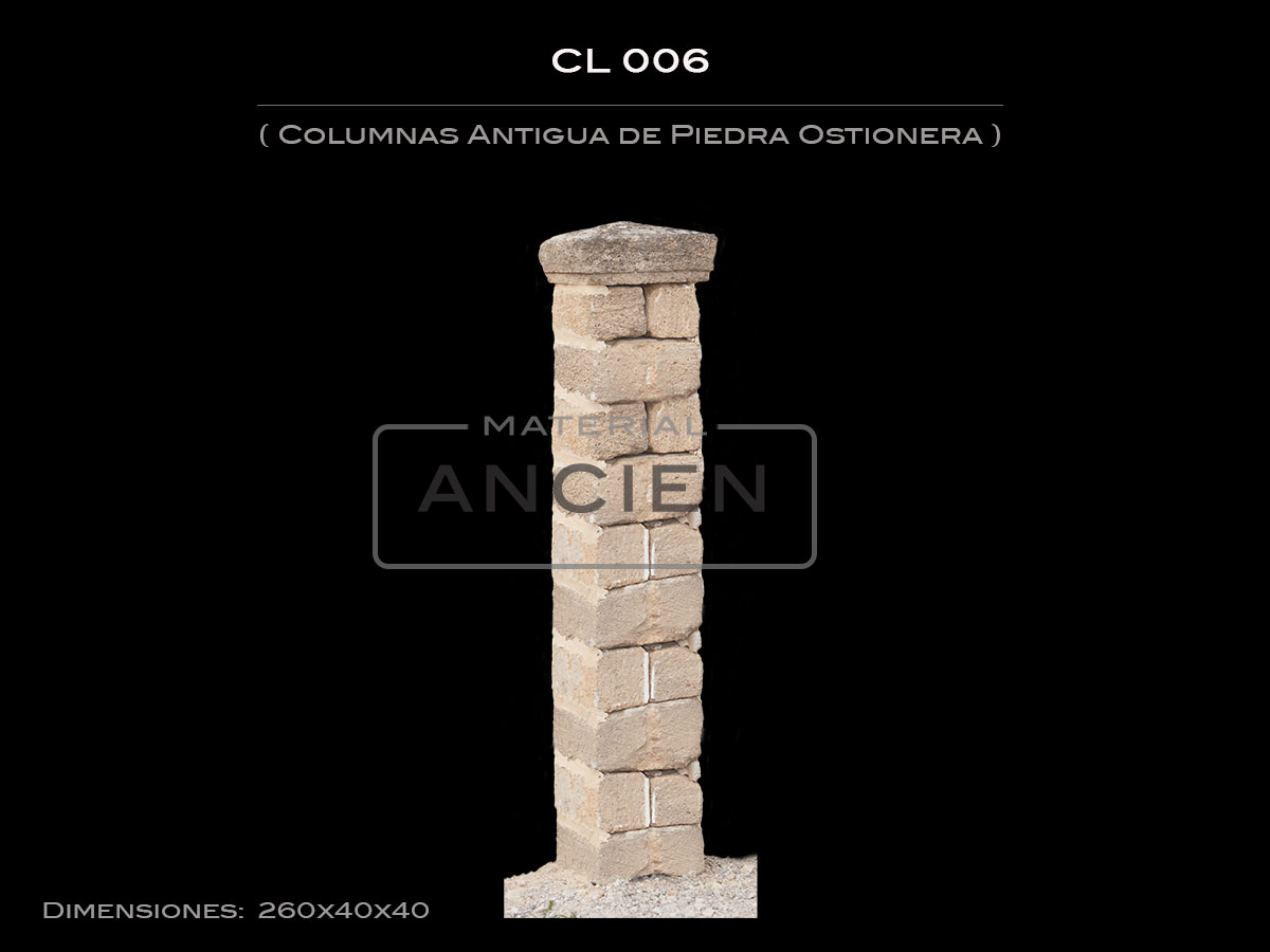 Columnas Antigua de Piedra Ostionera CL-006